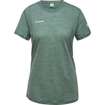 Mammut Tree Wool FL T-Shirt Womens, Dark Jade Melange, XL