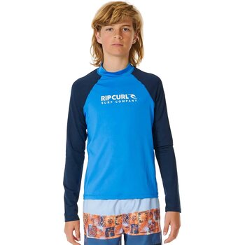 Rip Curl Shock UPF Long Sleeve Boy, Blue Gum, 8