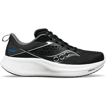 Saucony Ride 17 Wide Mens, Black / White, EUR 45 (US 11)