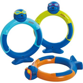 Zoggs Zoggy Dive Rings (3 pack), Assortment