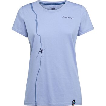 La Sportiva Route T-Shirt Womens, Stone-Blue, S