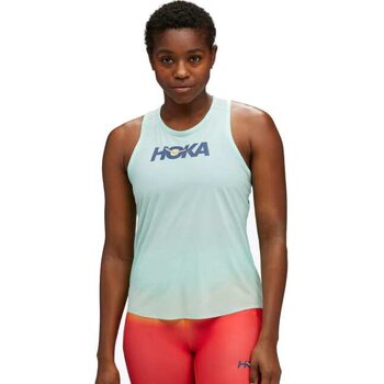 Hoka Performance Run Tank Womens, Cloudless / Marathon, L