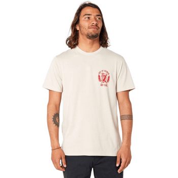 Rip Curl Desti Animals Tee Mens, Vintage White, S