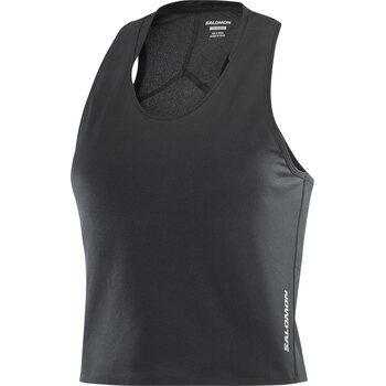 Salomon Sense Aero Short Tank Womens, Deep Black, M