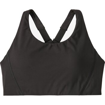 Patagonia Shadowlite Mid Impact Adjustable Bra Womens, Black, L