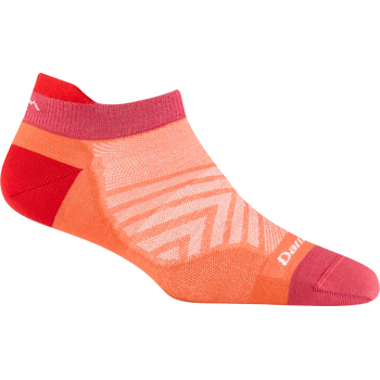 Darn Tough Run No Show Tab Ultra Lightweight Womens, Coral, L (EUR 41-42.5)