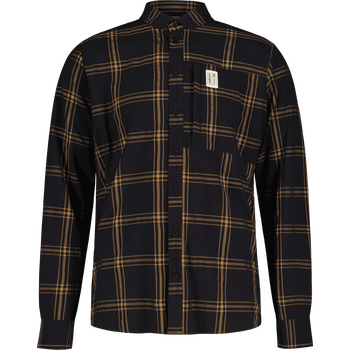 Maloja IsonzoM. 1/1 Shirt Mens, Deep Black Check, S