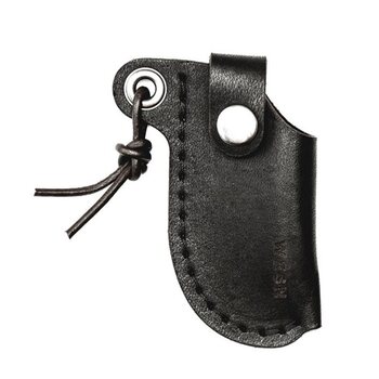 Wesn Microblade Leather Sheath, Black