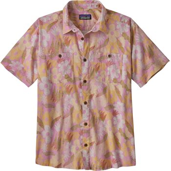 Patagonia Back Step Shirt Mens, Channeling Spring: Milkweed Mauve, S