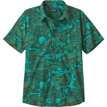 Patagonia Go To Shirt Mens, Cliffs and Waves: Conifer Green, S