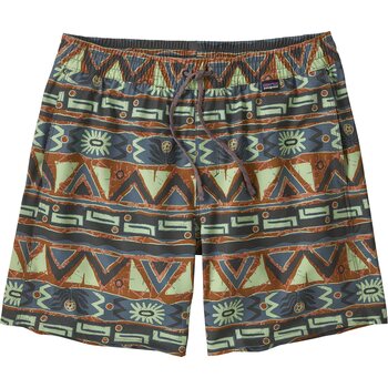 Patagonia Hydropeak Volley Shorts 16" Mens, High Hopes Geo: Forge Grey, S