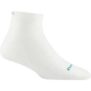 Darn Tough Run 1/4 Sock Ultra Lightweight Womens, White, S (EUR 35-37.5)