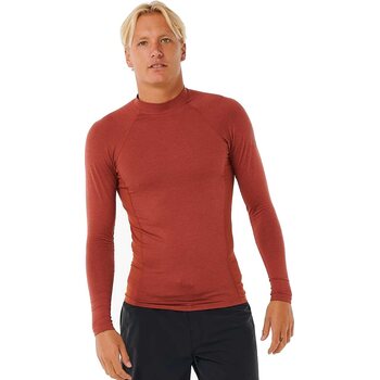 Rip Curl Dawn Patrol Perf Long Sleeve UV Tee, Red Marle, L