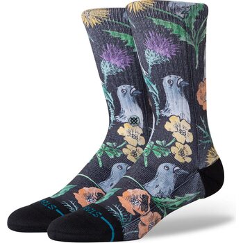 Stance Just Flocked, Black, L (EUR 43-47)