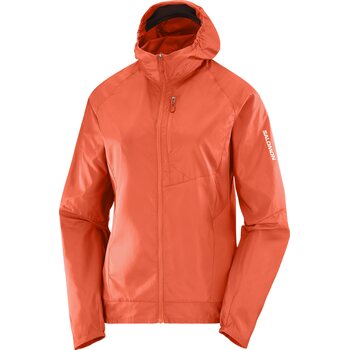 Salomon Bonatti Cross Wind Jacket Womens, Cherry Tomato, L