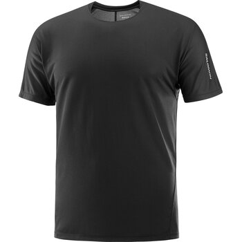 Salomon tSense Aero Short Sleeve Tee Mens, Deep Black, XL