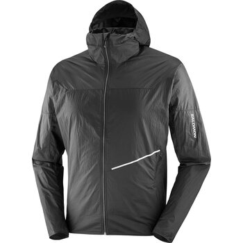 Salomon Sense Aero Wind Jacket Mens, Deep Black, S