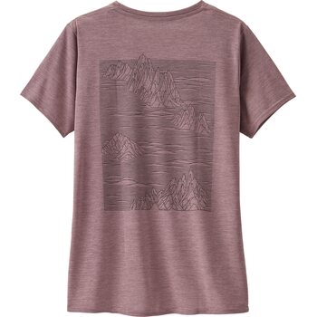 Patagonia Capilene Cool Daily Graphic Shirt Womens, Strataspire: Stormy Mauve X-Dye, XL
