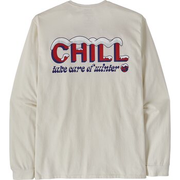Patagonia Long-Sleeved Chill Responsibili-Tee Mens, Birch White, L