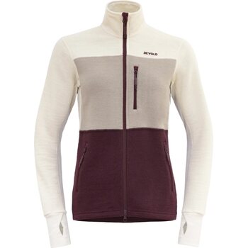 Devold Thermo Wool Jacket Womens, Port/Raw White/Stone, L