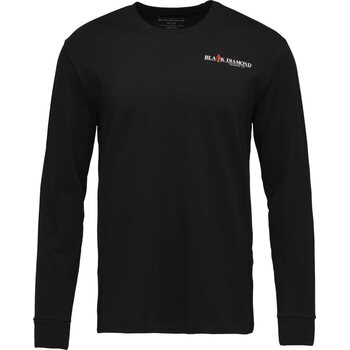 Black Diamond Heritage Wordmark LS Tee Men, Black, S
