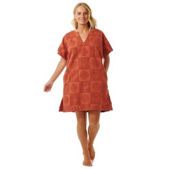 Rip Curl Holiday Poncho Womens, Rust, S-M