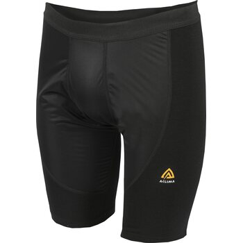 Aclima Warmwool Long Shorts w/Windwool Mens, Jet Black, XL