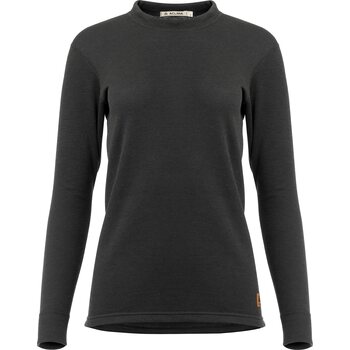 Aclima WoolTerry Crew Neck Womens, Jet Black, S