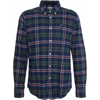 Barbour Ronan Tailored Check Shirt Mens, Deep Blue, M