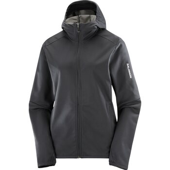 Salomon Gore-Tex Infinium Windstopper Softshell Jacket Womens, Deep Black, M