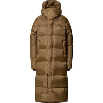 Haglöfs Long Down Parka Womens, Teak Brown, L