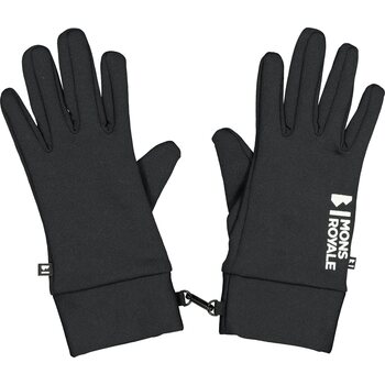 Mons Royale Elevation Merino Fleece Gloves, Black, XL