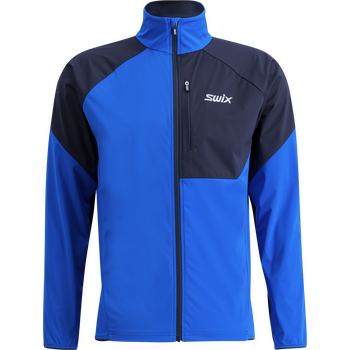 Swix Focus Wind Jacket Mens, Active Blue / Dark Navy, M