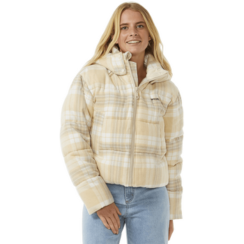 Rip Curl Anti-Series Surf Check Puffer Womens, Natural, S