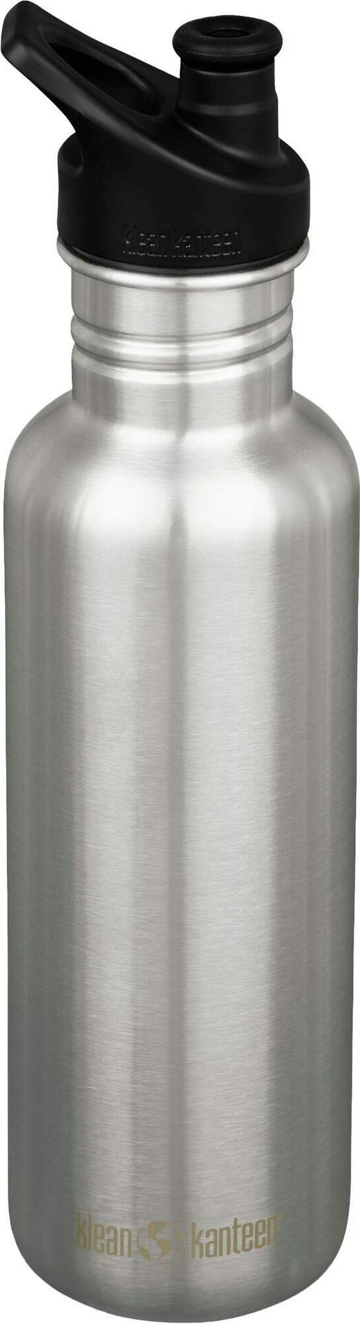 Klean Kanteen Classic Narrow 532ml (w/Sport Cap) Brushed Stainless / Black Cap