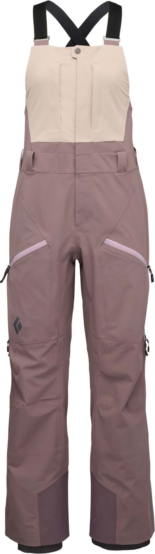 Black Diamond Recon Stretch Bibs Womens Pale Mauve-Dark Mauve