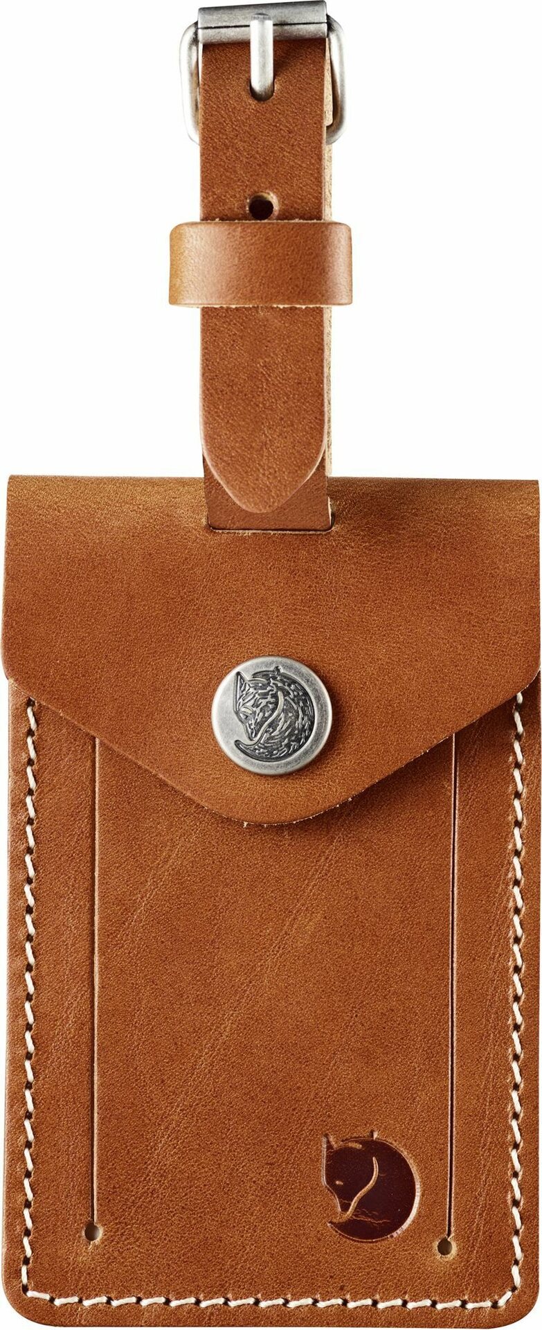 Fjällräven Leather Luggage Tag Leather Cognag (249)