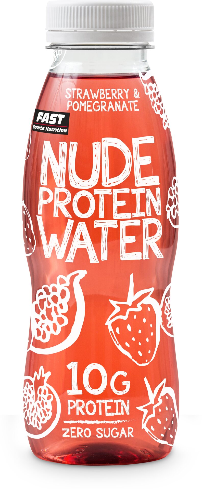 FAST Nude Protein Water Strawberry-pomegranate
