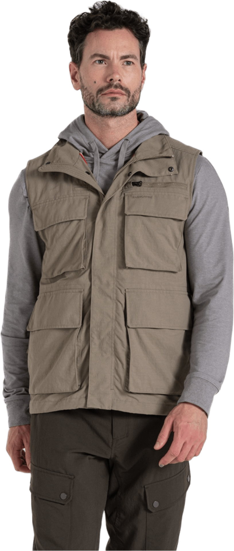 Craghoppers NosiLife Adventure Gilet IV Mens Pebble