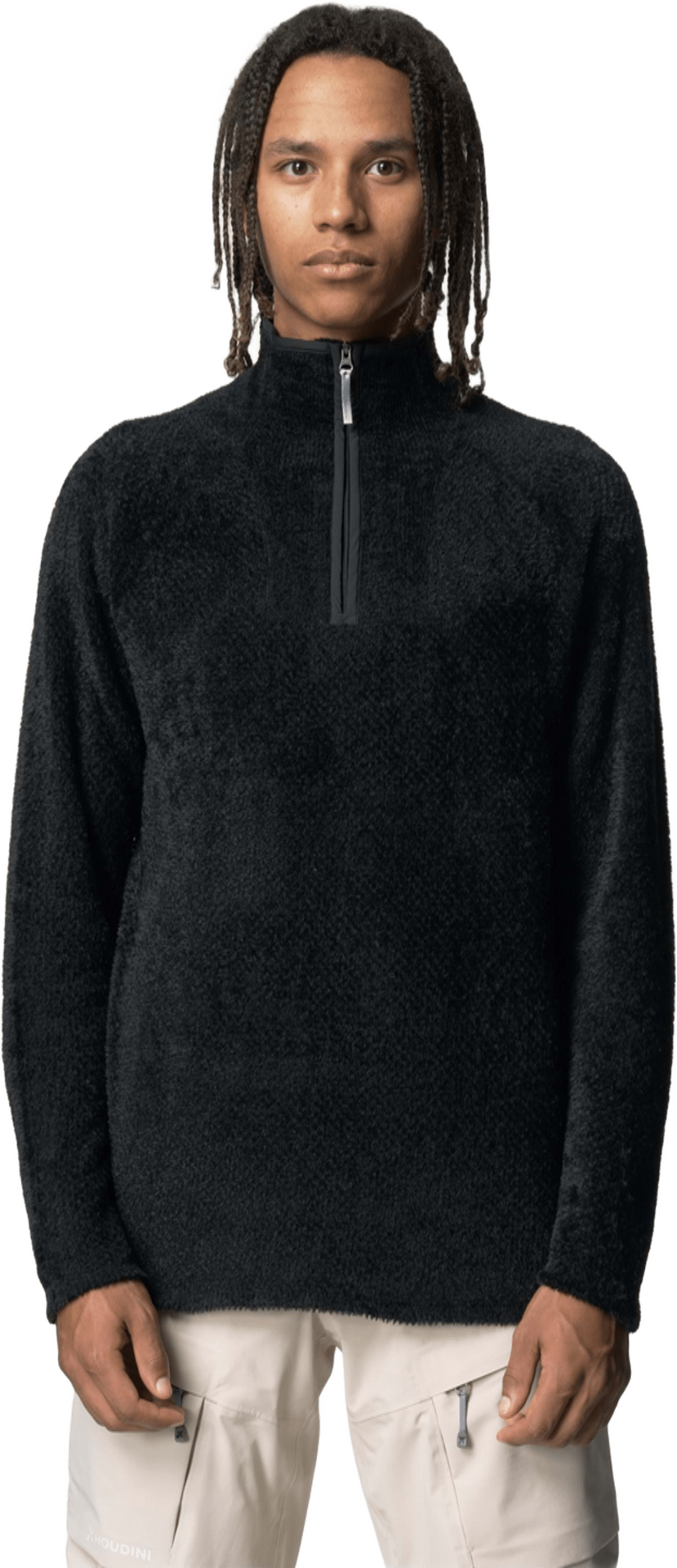 Houdini Lykan Half Zip Mens True Black