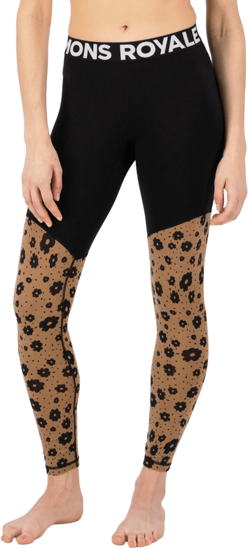 Mons Royale Cascade Merino Base Layer Legging Womens Aoraki Lily Toffee