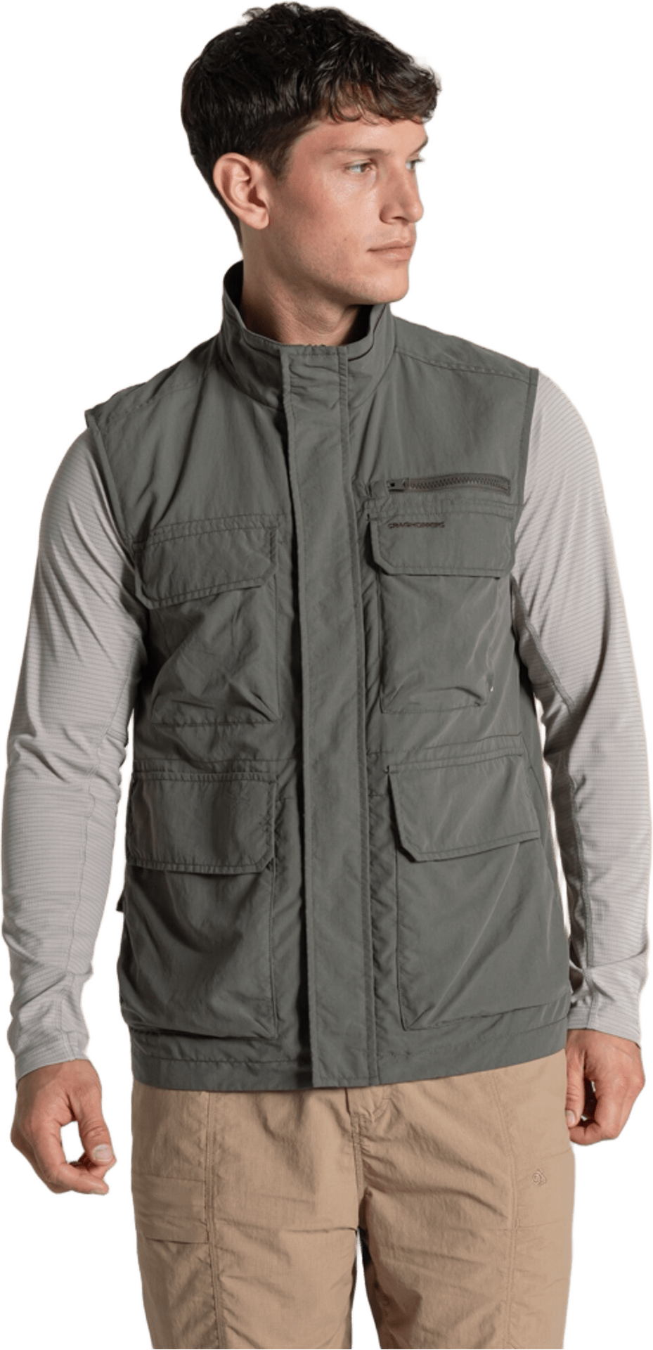 Craghoppers Nosilife Adventure Gilet V Mens Dark Sage
