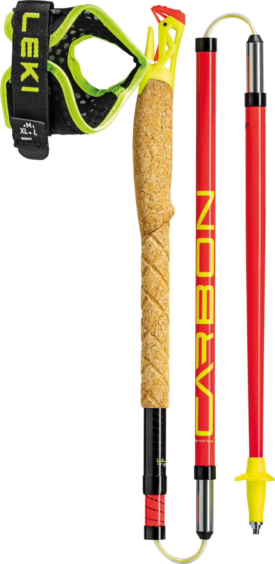 LEKI Ultratrail FX.One Bright Red - Black - Neon Yellow