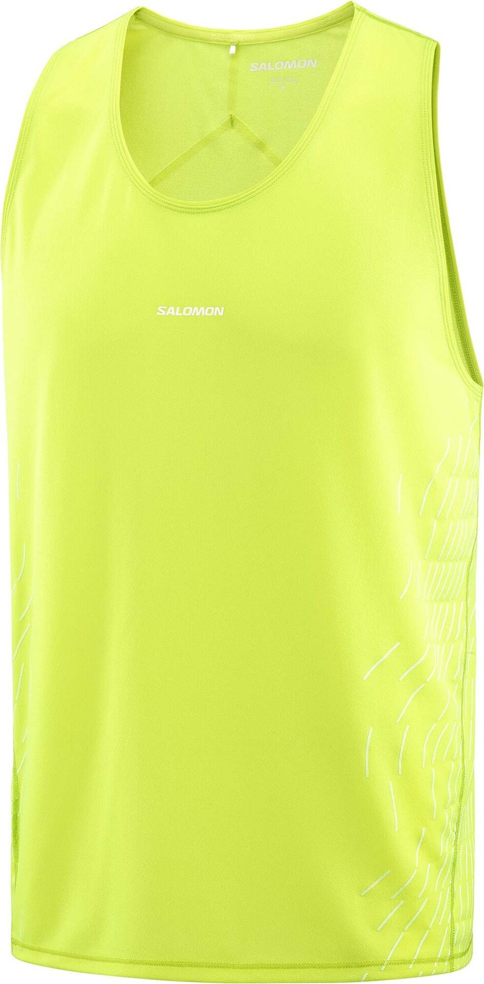 Salomon Sense Aero Singlet GFX Mens Acid Lime/Butterfly