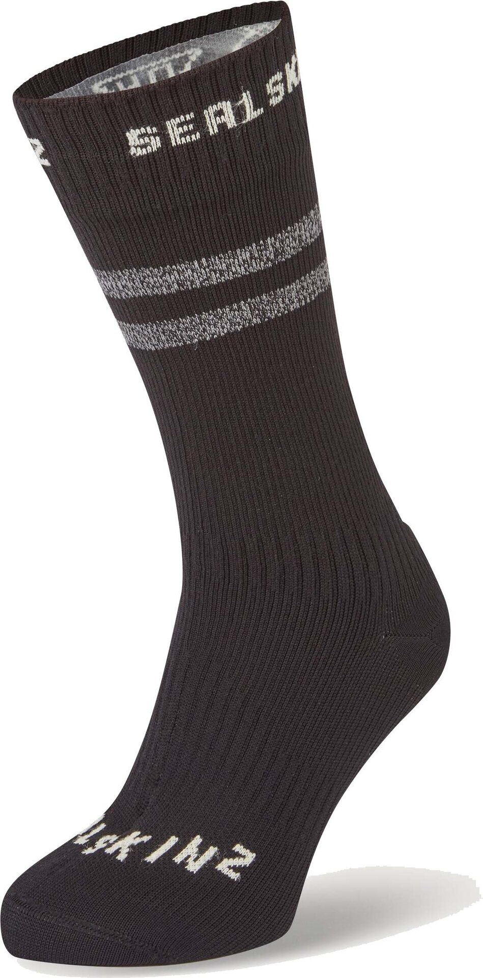Sealskinz Runton Waterproof Cold Weather Mid Length Sock with Hydrostop Black