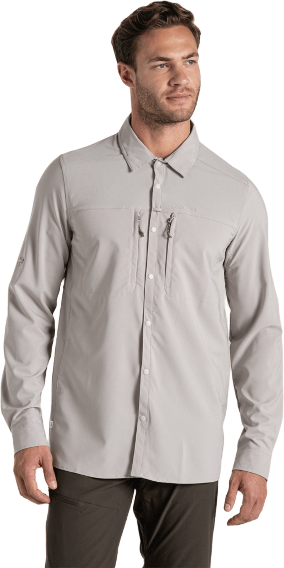 Craghoppers NosiLife Pro Long Sleeved Shirt V Mens Parchment
