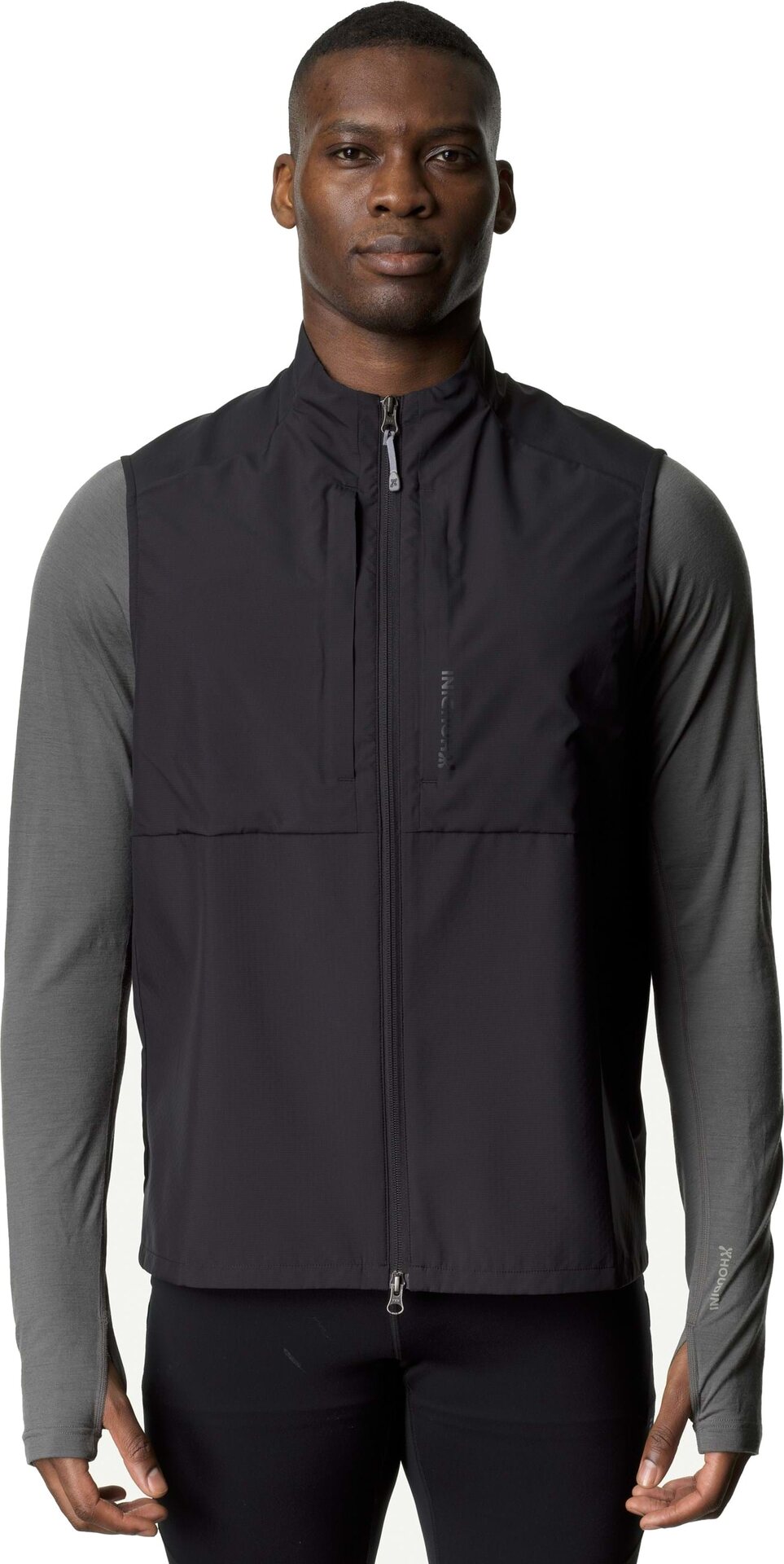 Houdini Pace Hybrid Vest Mens True Black