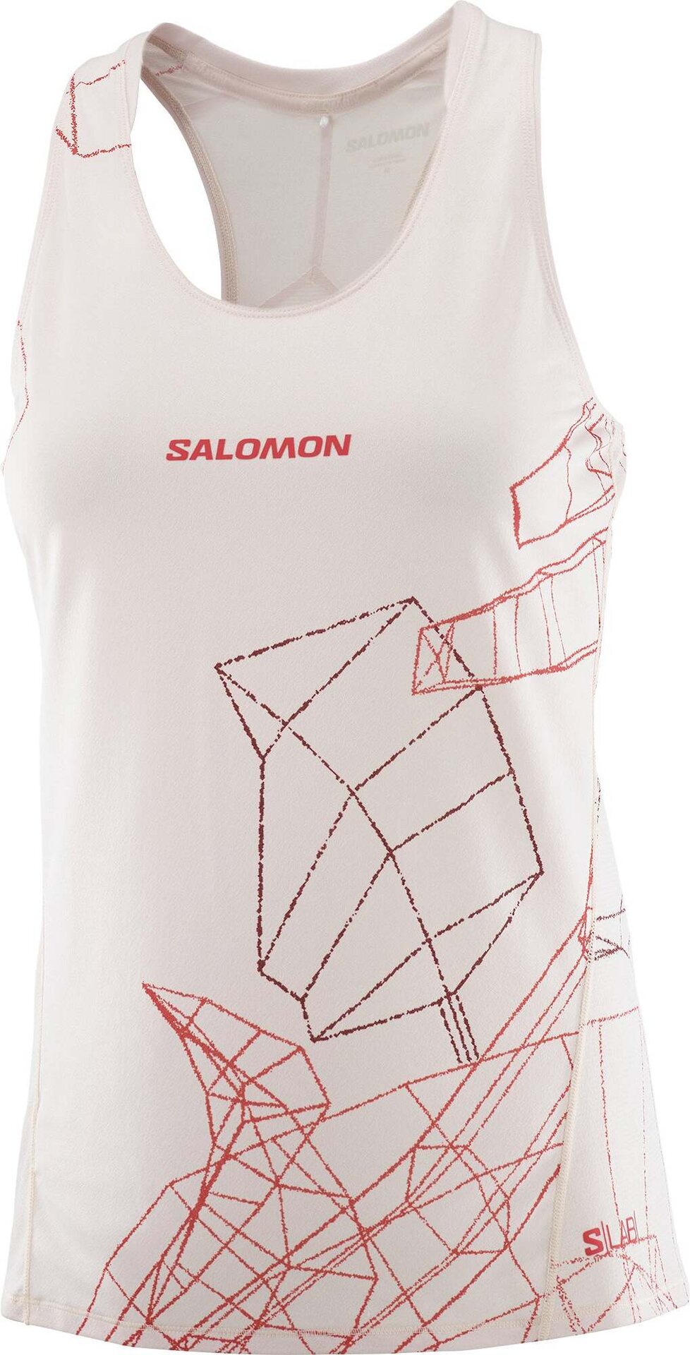 Salomon S/Lab Speed Singlet Womens Lilac Ash/Fiery Red