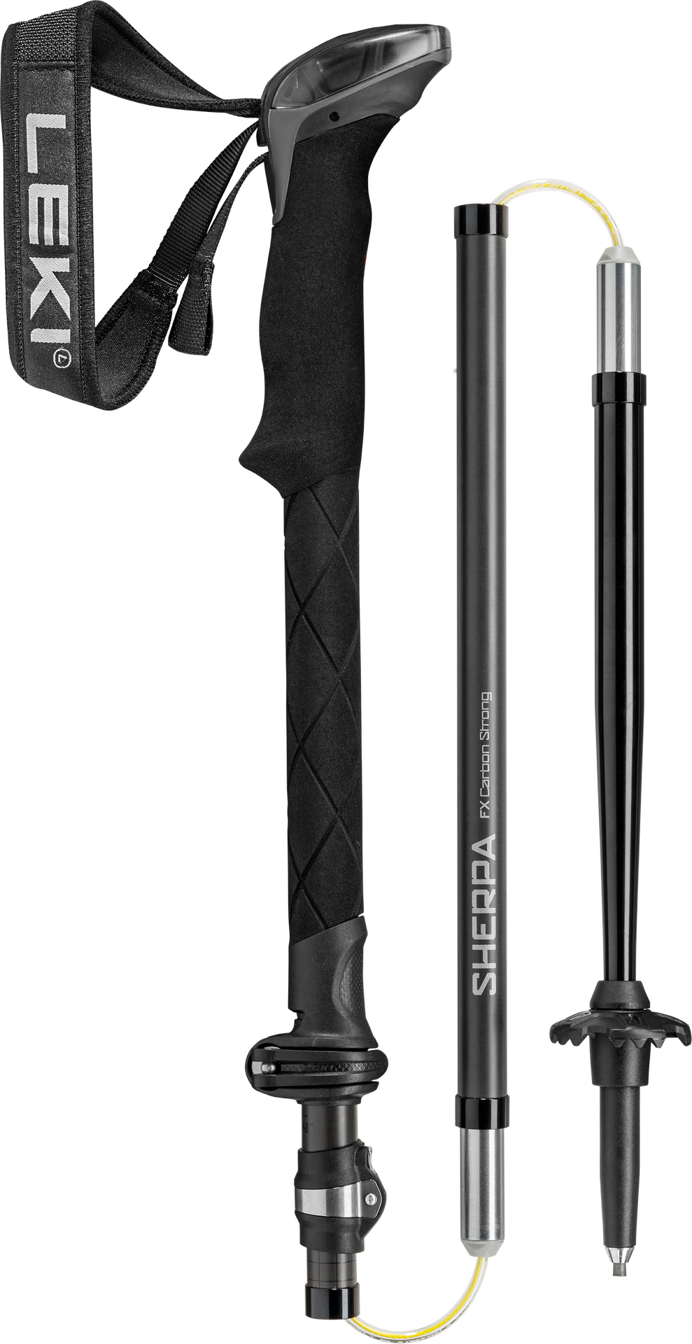 LEKI Sherpa FX Carbon Strong Black - Naturalcarbon - Light Anthracite