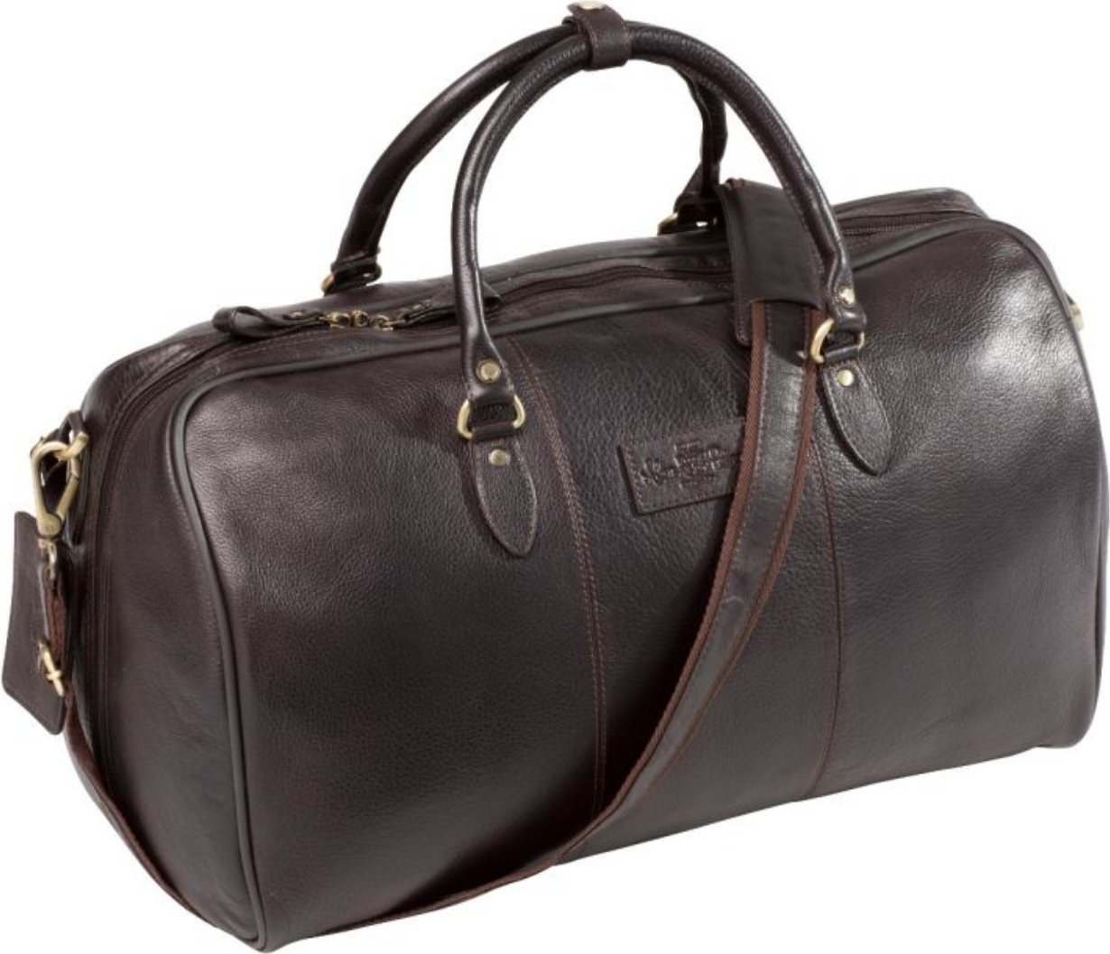 Alan Paine Leather Travel Bag Oak